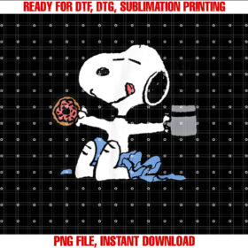 Peanuts Donut Coffee Snoopy T-shirt
