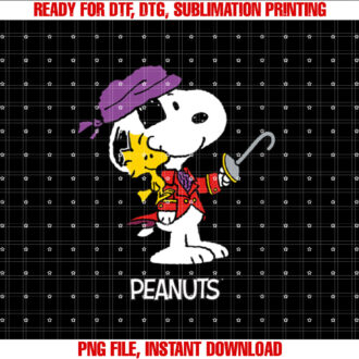 Peanuts Halloween Pirate Snoopy Woodstock T-shirt