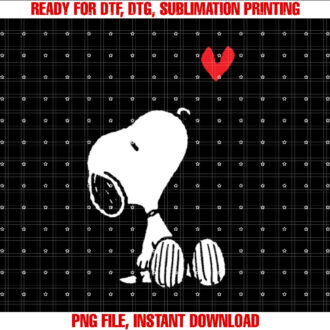 Peanuts Heart Sitting Snoopy T-shirt
