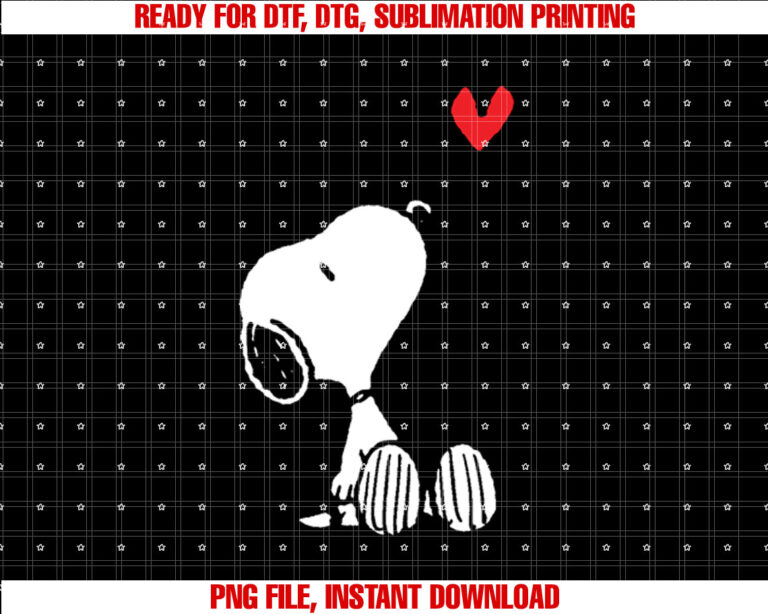 Peanuts Heart Sitting Snoopy T-shirt