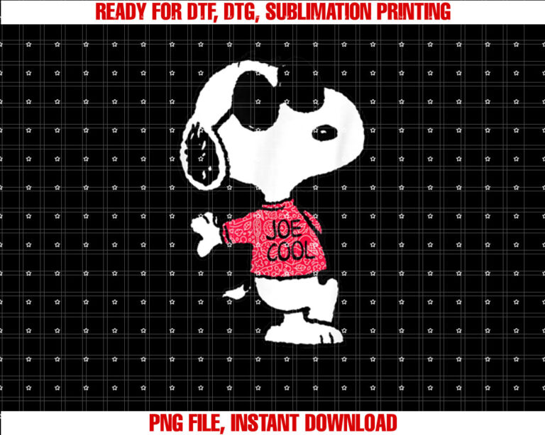 Peanuts Joe Cool Pattern T-shirt