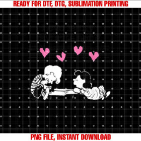 Peanuts Lucy and Schroeder Valentines T-shirt