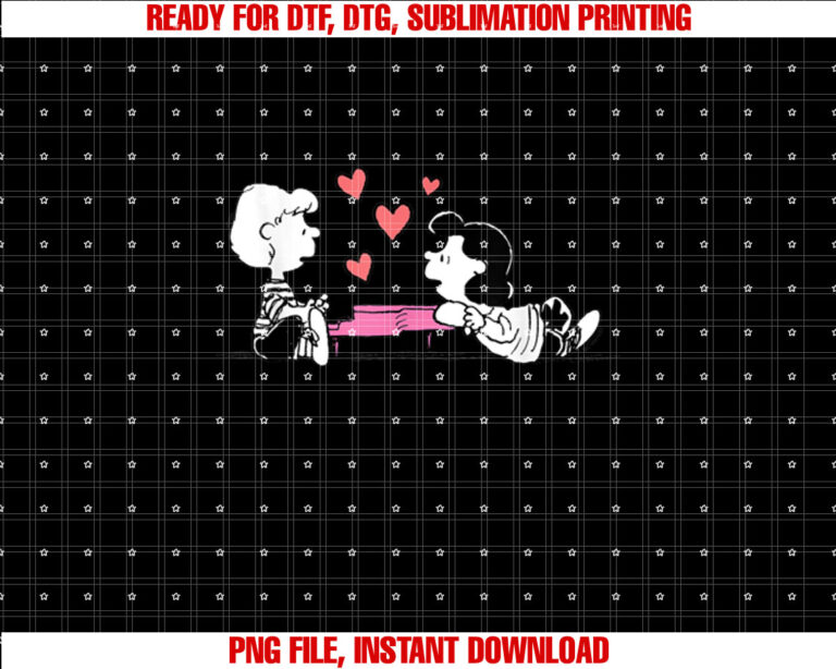 Peanuts Lucy and Schroeder Heart T-shirt