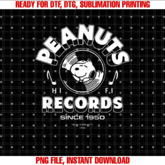 Peanuts Peanuts Record Snoopy Vinyl T-shirt