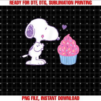 Peanuts Snoopy Heart Cupcake T-shirt