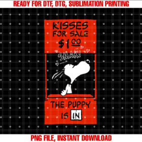 Peanuts Snoopy Kisses Valentines T-shirt
