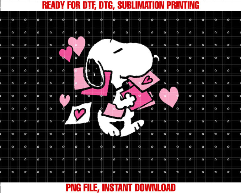 Peanuts Snoopy Valentines Day Letters T-shirt