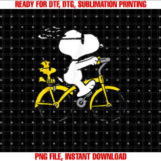 Peanuts Snoopy Woodstock Riding Bike T-shirt