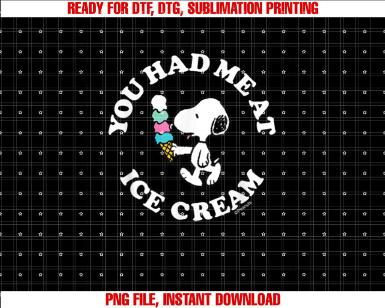 Peanuts Snoopy You Had Me At Ice Cream T-shirt