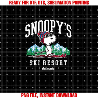 Peanuts Snoopys Ski Resort T-shirt