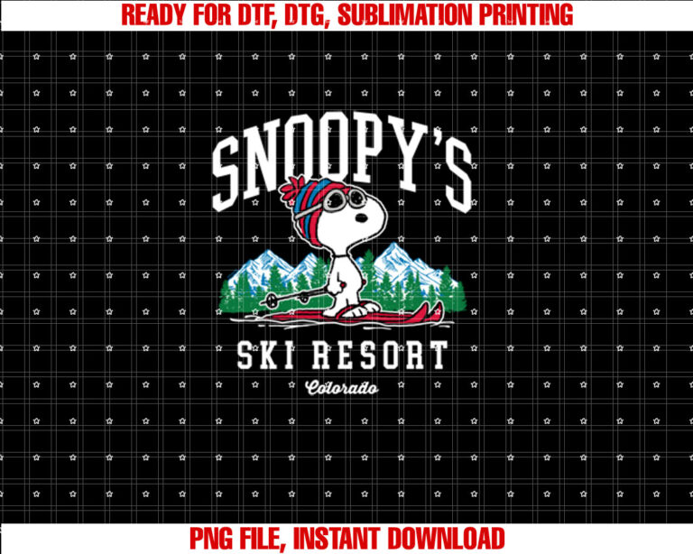 Peanuts Snoopys Ski Resort T-shirt