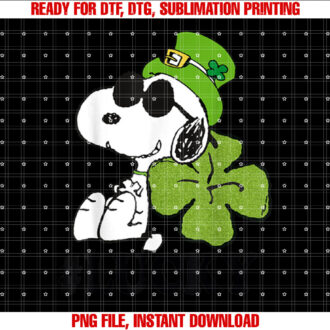 Peanuts St Patricks Snoopy Lucky Clover T-shirt