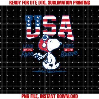 Peanuts USA Snoopy Free Brave T-shirt