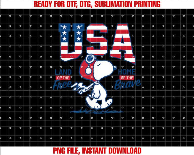 Peanuts USA Snoopy Free Brave T-shirt