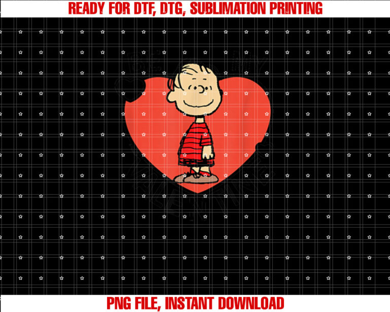 Peanuts Valentine Linus Heart T-shirt