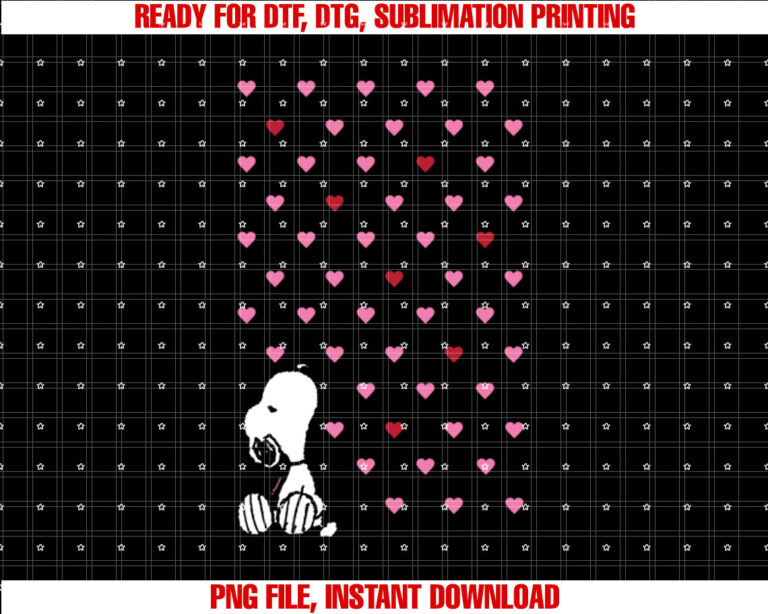 Peanuts Valentine Snoopy Hearts T-shirt