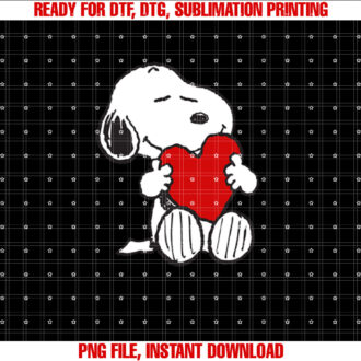 Peanuts Valentine Snoopy Hugging Heart T-shirt