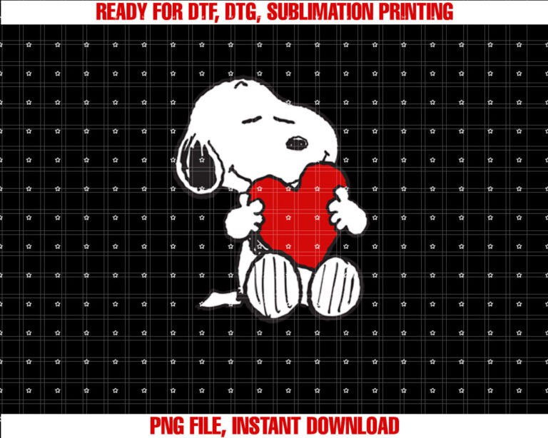 Peanuts Valentine Snoopy Hugging Heart T-shirt