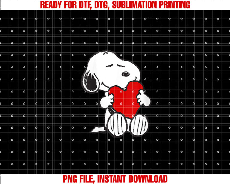 Peanuts Valentine Snoopy Hugging Heart T-shirt