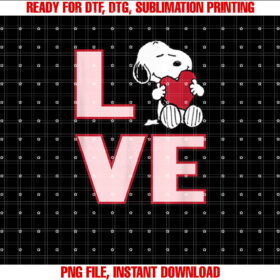 Peanuts Valentine Snoopy Love T-shirt