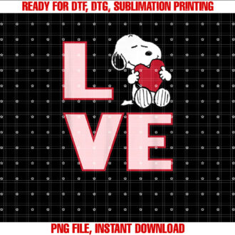 Peanuts Valentine Snoopy Love T-shirt