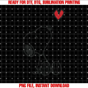 Peanuts Valentine Snoopy Sitting Heart T-shirt