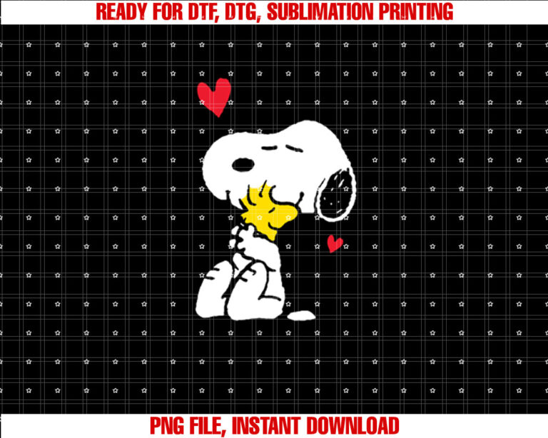 Peanuts Valentine Snoopy and Woodstock Lots of Love T-shirt