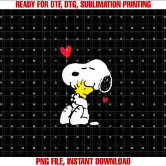 Peanuts Valentine Snoopy and Woodstock Lots of Love T-shirt
