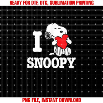 Peanuts Valentines I Love Snoopy T-shirt