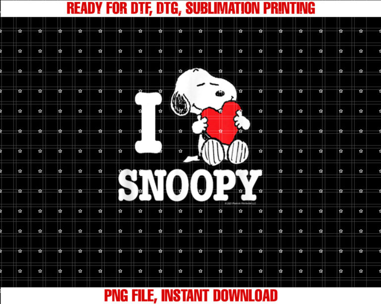 Peanuts Valentines I Love Snoopy T-shirt