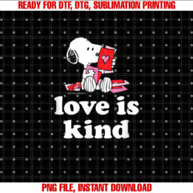 Peanuts Valentines Snoopy Love is Kind T-shirt