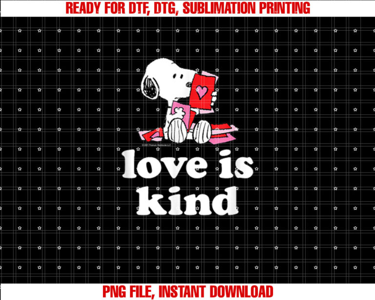 Peanuts Valentines Snoopy Love is Kind T-shirt