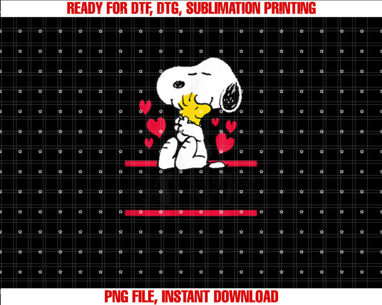 Peanuts Valentines Snoopy Woodstock Love T-shirt
