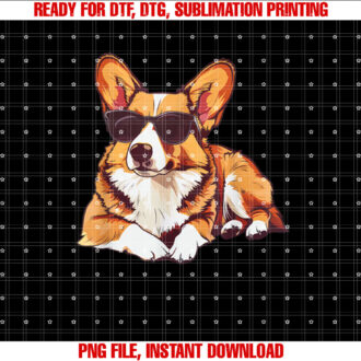 Pembroke Welsh Corgi Dog Sunglasses T-shirt
