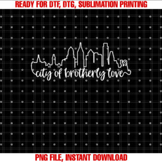 Philadelphia City Skyline Brotherly Love Cute Philly Gift T-shirt