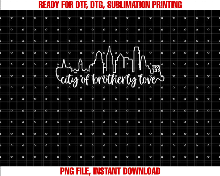 Philadelphia City Skyline Brotherly Love Cute Philly Gift T-shirt