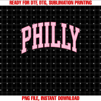Philly Pink Retro Preppy throwback Philadelphia girls womens T-shirt