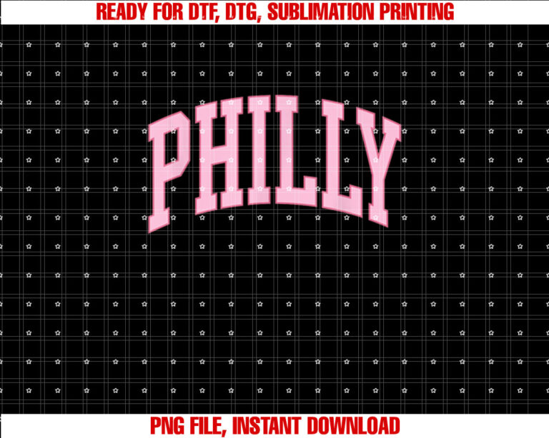 Philly Pink Retro Preppy throwback Philadelphia girls womens T-shirt