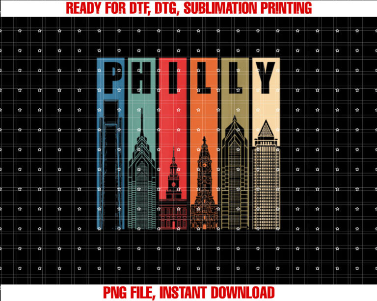 Philly Retro Vintage Philadelphia Skyline Philly City Pride T-shirt