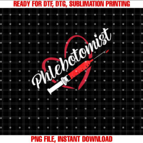 Phlebotomist Heart Syringe Veins Phlebotomy Technician T-shirt
