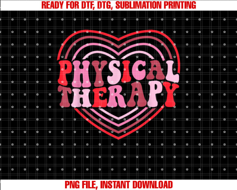 Physical Therapy Valentines Day PT Heart Physical Therapist T-shirt