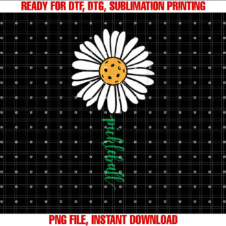 Pickleball Daisy Flower T-shirt