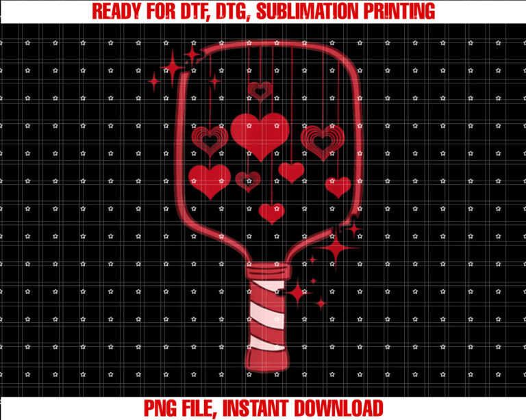 Pickleball Paddle Heart Valentines Day Racquetball Men Women T-shirt