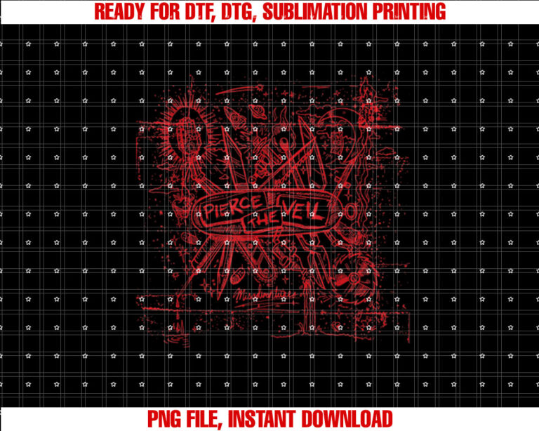 Pierce The Veil Misadventures in Red Print T-shirt