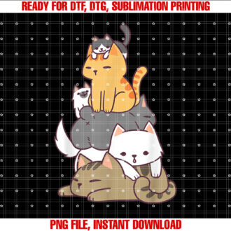 Pile Of Kitty Cats Funny Cute Cat Lover Gift T-shirt