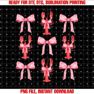 Pink Bow Cute Coquette Crawfish y2k Clean Girl Aesthetic T-shirt