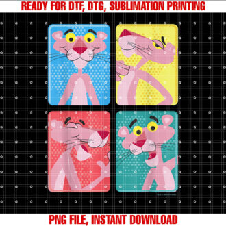 Pink Panther Colorful Portrait Pose Panels T-shirt