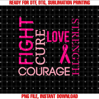 Pink Ribbon Breast Cancer Fighters Survivors Awareness T-shirt