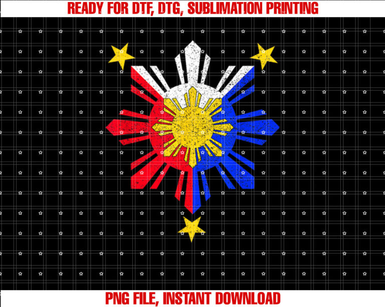 Pinoy Filipino Philippine Flag Sun T-shirt