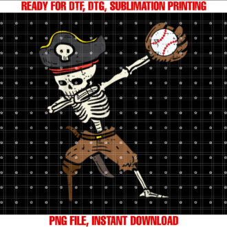 Pirate Skeleton Baseball Catcher Halloween Boys Kids Youth T-shirt